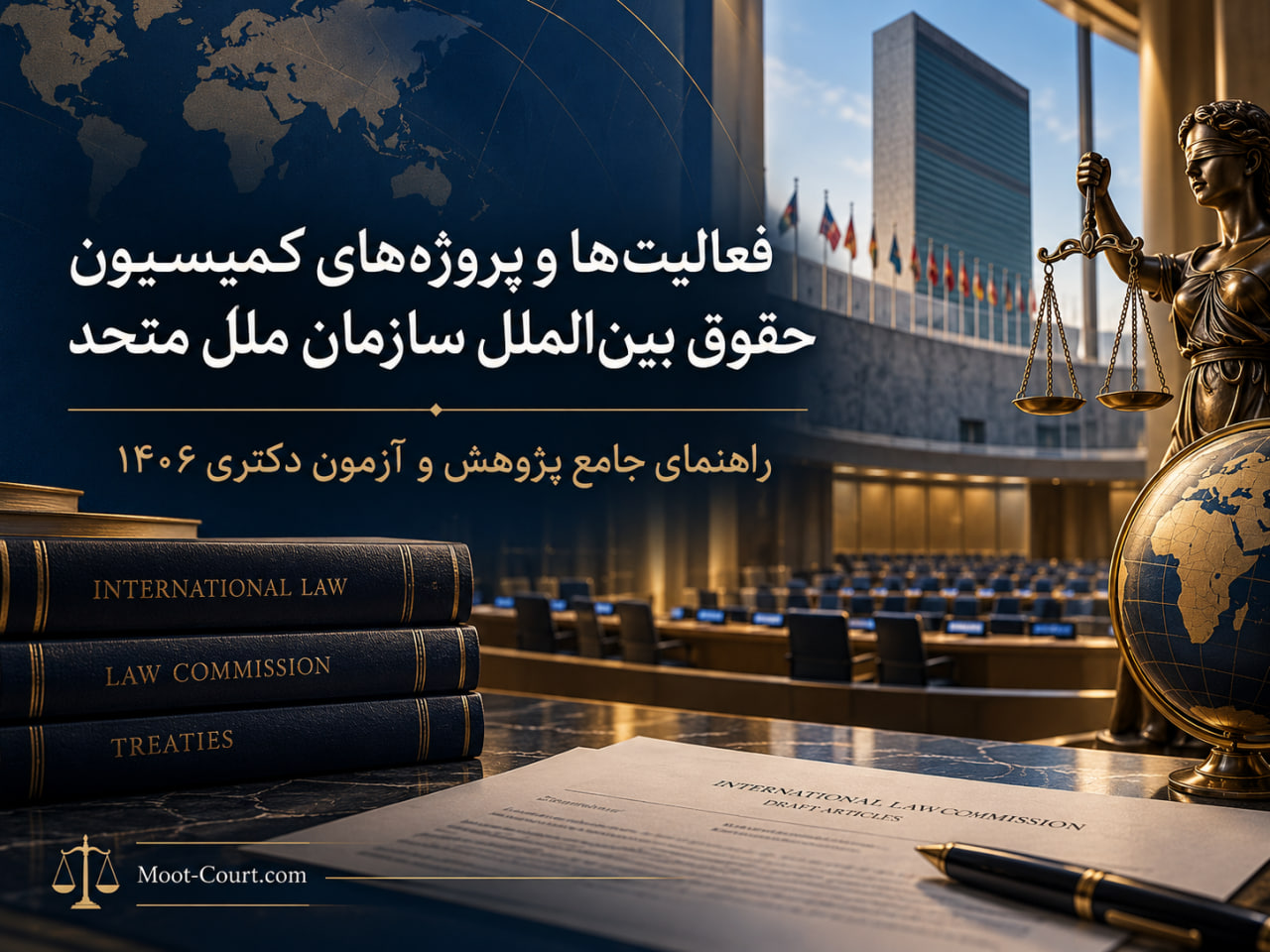 فعالیت‌ها و پروژه‌های کمیسیون حقوق بین‌الملل سازمان ملل متحد | راهنمای جامع پژوهش و آزمون دکتری 1406