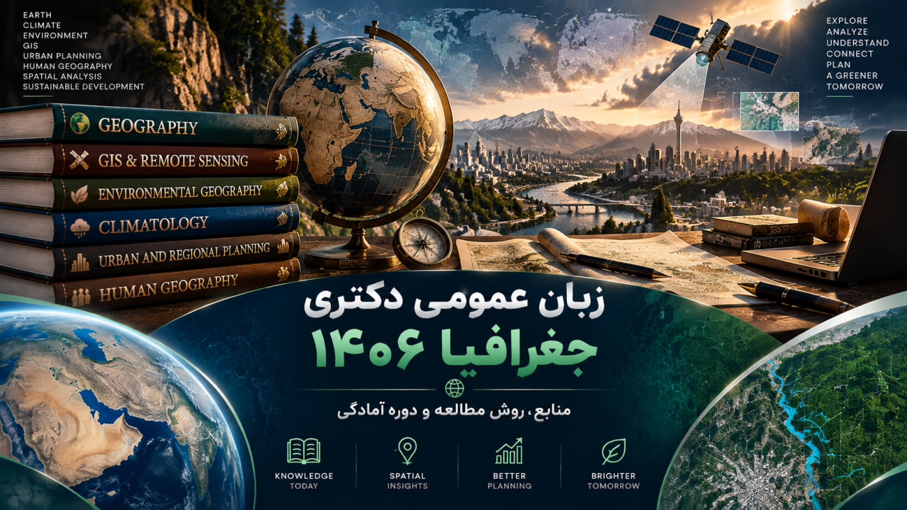 زبان عمومی دکتری جغرافیا 1406 | منابع، روش مطالعه و دوره آمادگی