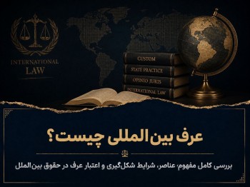 عرف بین‌المللی چیست؟ بررسی کامل مفهوم، عناصر، شرایط شکل‌گیری و اعتبار عرف در حقوق بین‌الملل