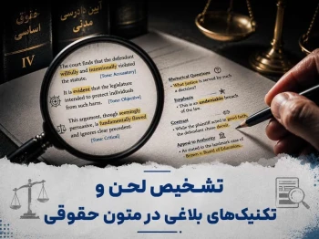 تشخیص لحن و تکنیک‌های بلاغی در متون حقوقی | راهنمای کامل آزمون‌های زبان حقوقی